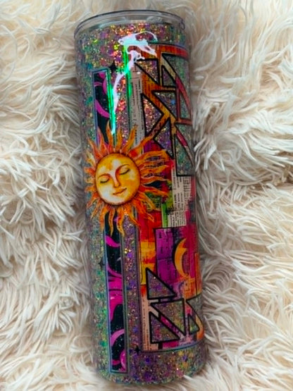 30 oz Abstract Sun - GLOWS