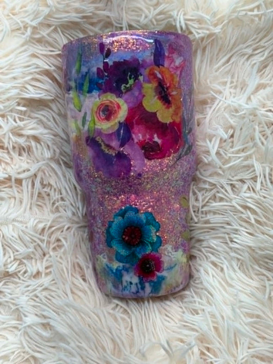 30 oz Curve Flower Garden - GLOWS