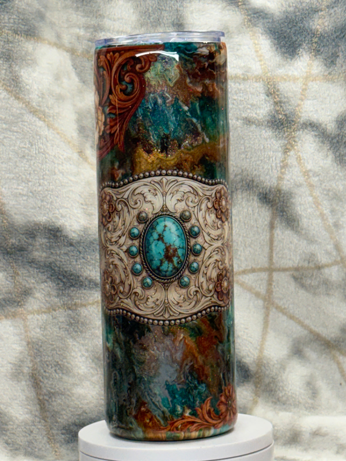 30oz tumbler western swirl