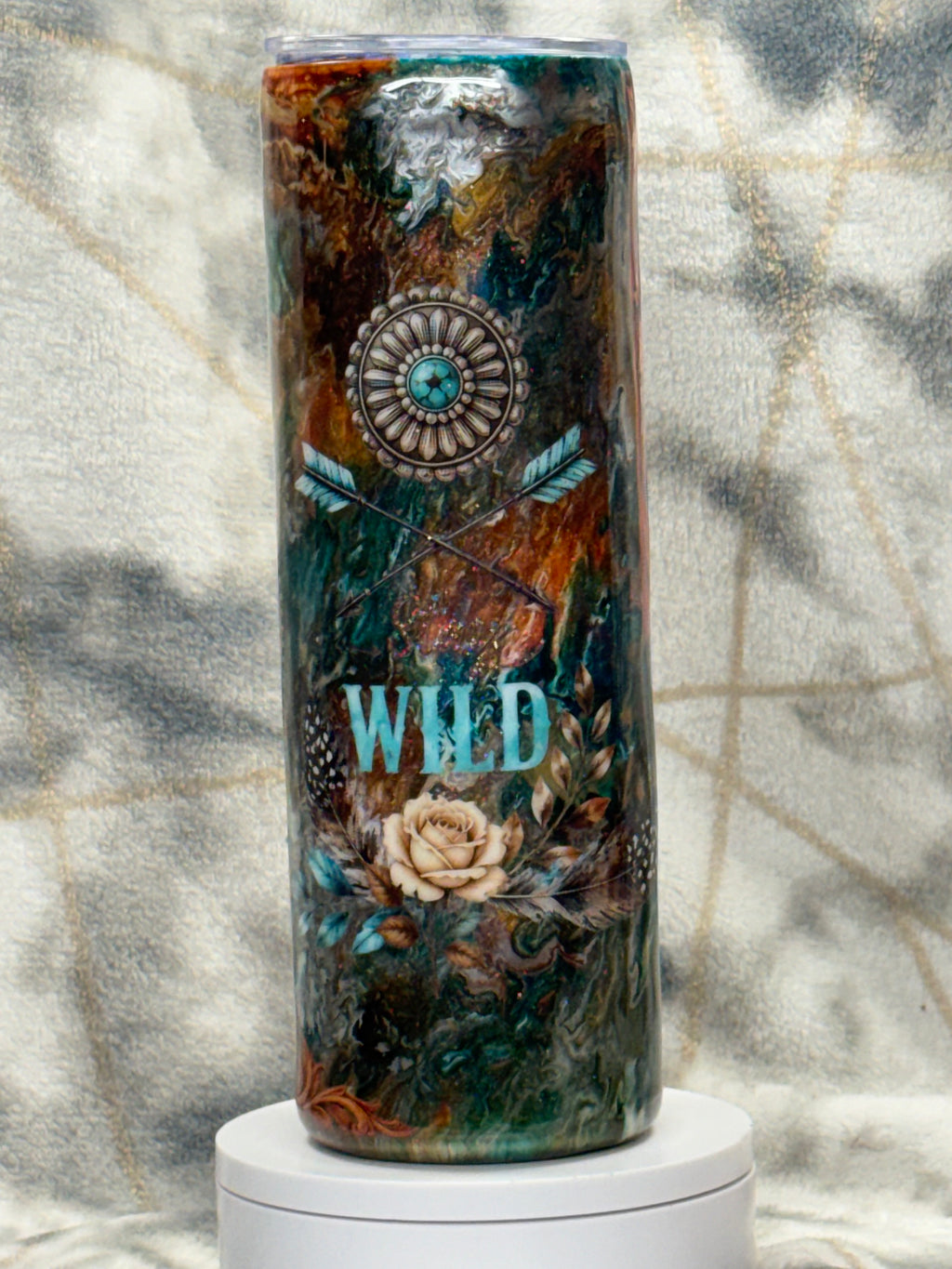 30oz tumbler western swirl