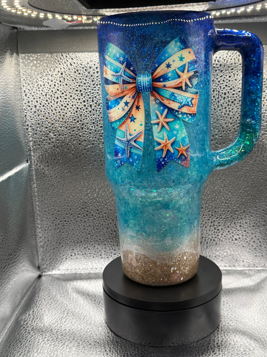 #8 40oz OWALA glow beach tumbler