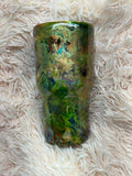 30 oz Curve - Green Swirl - GLOWS!