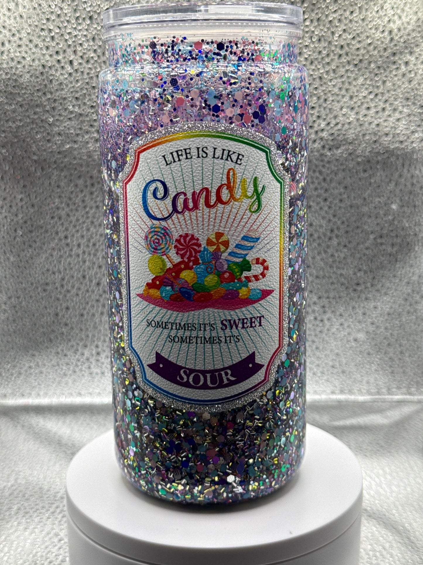 20oz snow globe candy