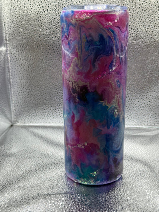 #18 20oz tumbler glow swirl with mushroom