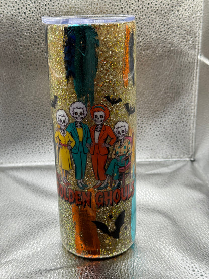 #18 20oz tumbler golden ghouls