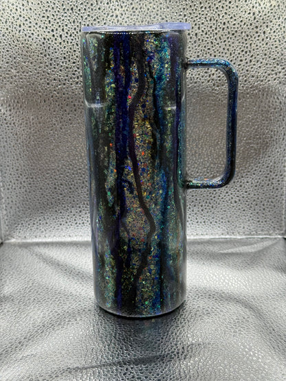 #19 20oz tumbler glow ozzy with custom handle