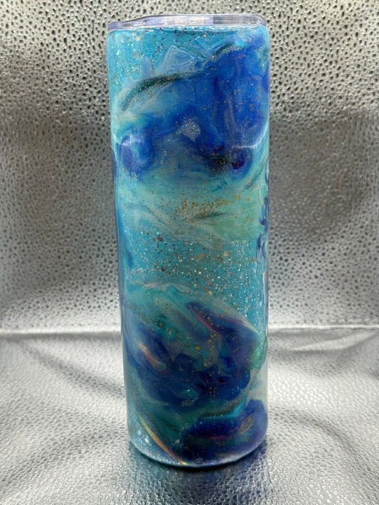 #20 20oz tumbler glow swirl mermaid