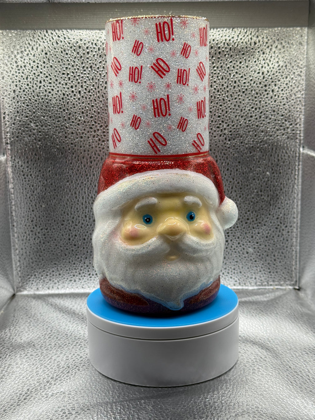 20 oz tumbler glow Santa sleeve