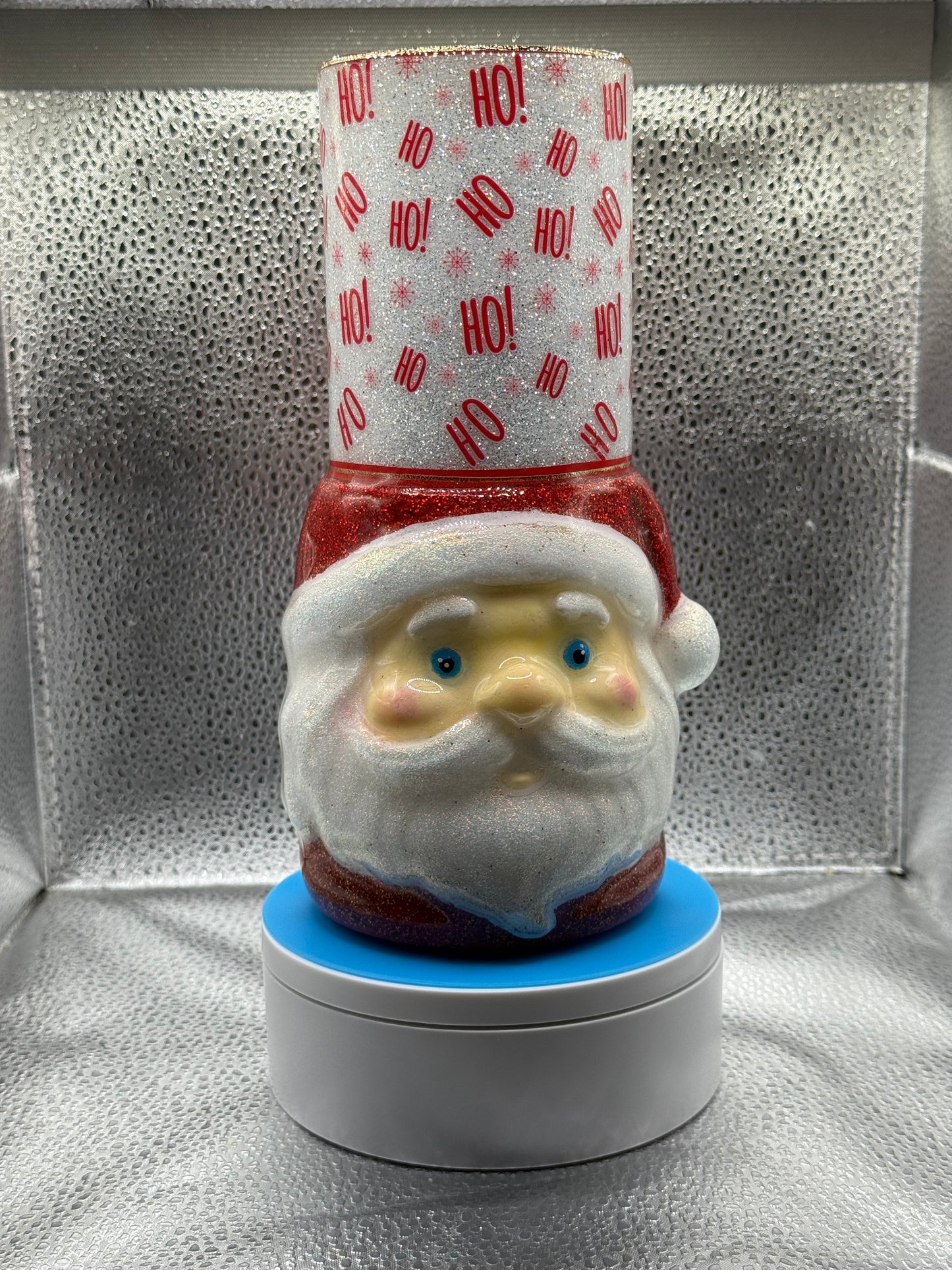 20 oz tumbler glow Santa sleeve