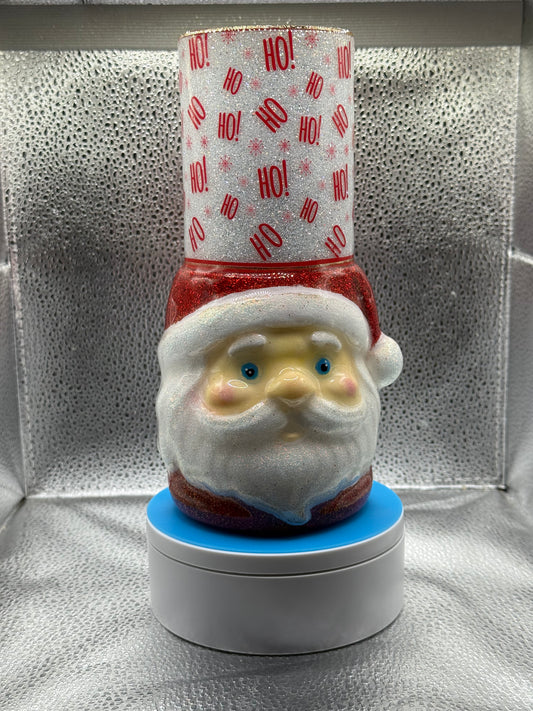 20 oz tumbler glow Santa sleeve