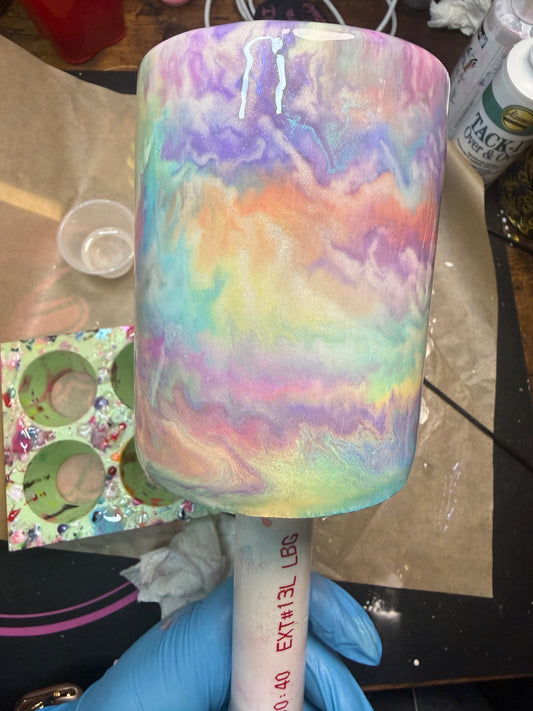 10oz tumbler pastel swirl