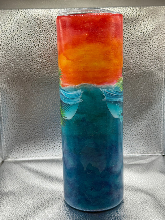 #17 30oz tumbler sea turtle